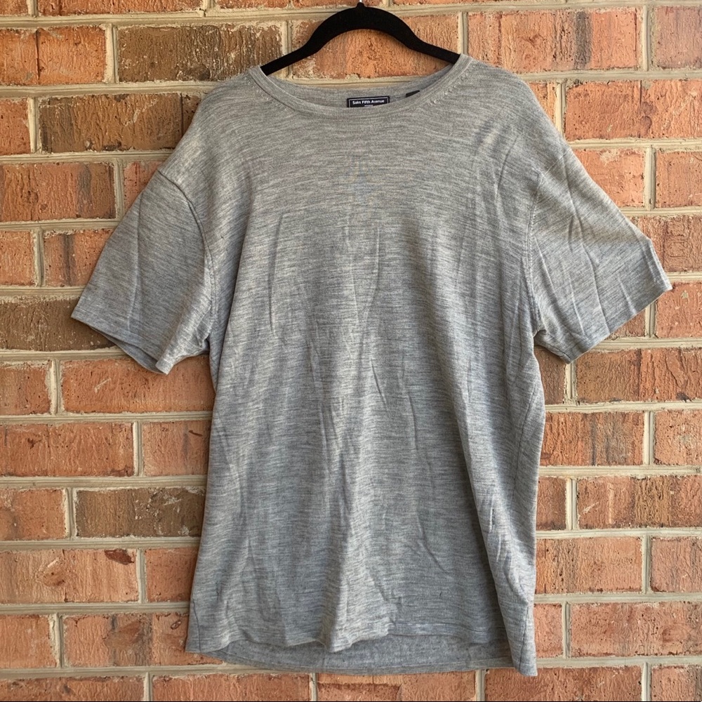 Saks Fifth Ave Wool Cashmere Sweater Blouse